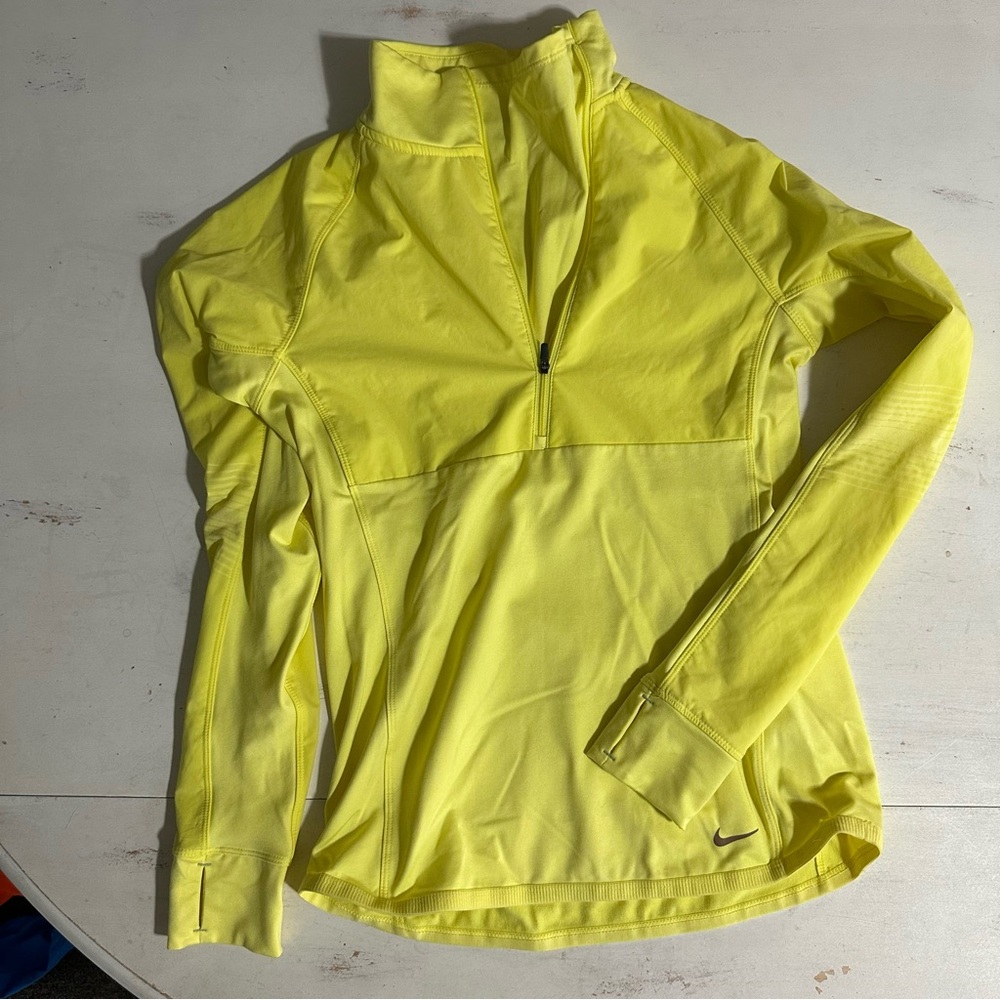 Nike Yellow Long Sleeve Pullover